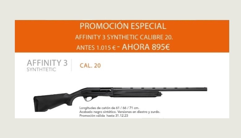 Promoción Franchi Affinity 3